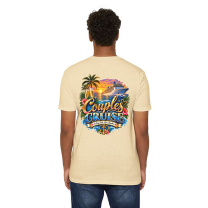 Couples Cruise T-Shirt — Tropical Cruise Vacation Graphic Tee