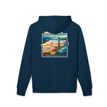 Coastal Lighthouse Hoodie — Oceanscape 'Where the Sea Beckons' Graphic