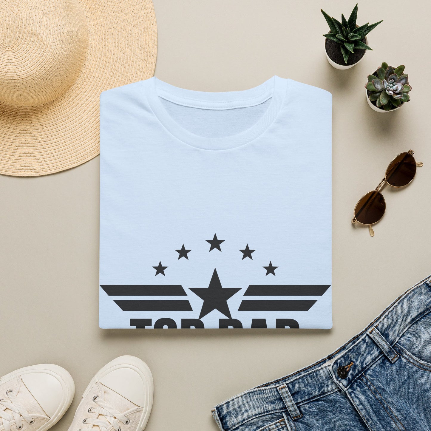 Top Dad T-Shirt — Retro Star Emblem Father's Day Tee
