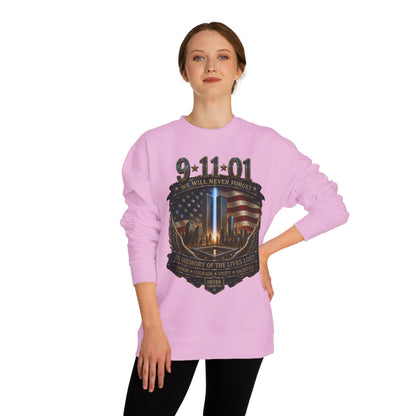 9/11 Never Forget Memorial Sweatshirt – In Memory of the Lives Lost