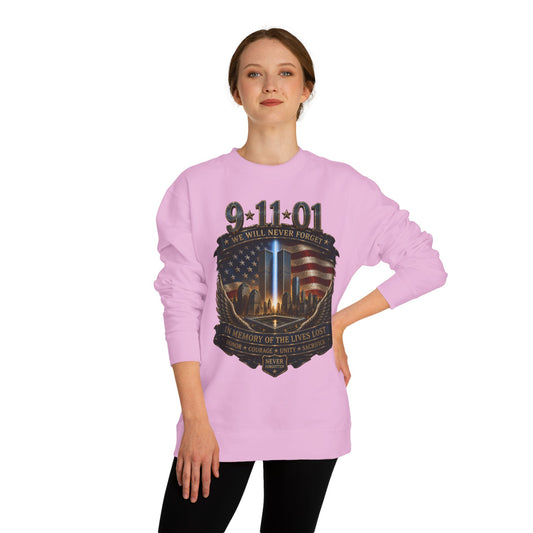 9/11 Never Forget Memorial Sweatshirt – In Memory of the Lives Lost