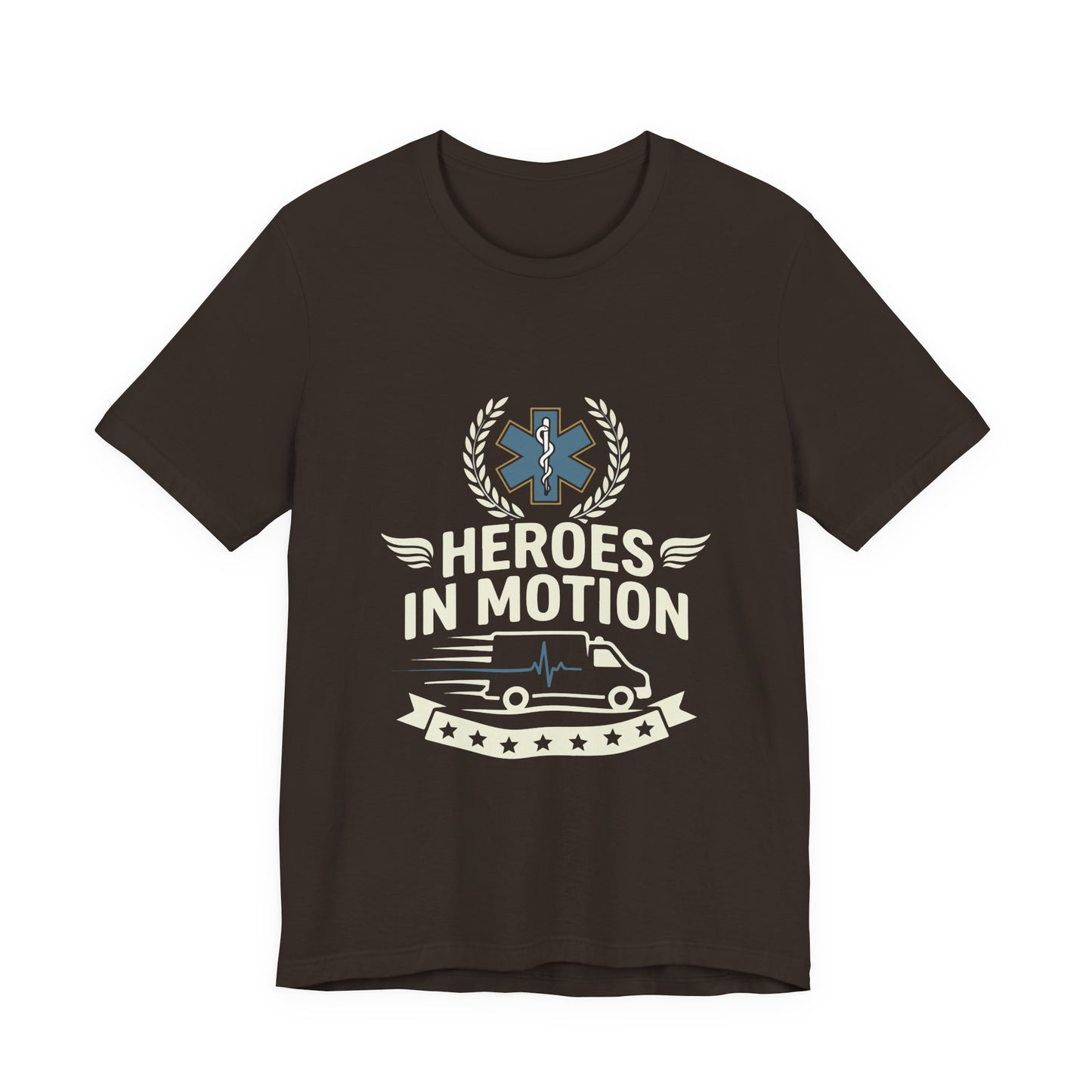 EMT "Heroes in Motion" Tee - Paramedic Ambulance Tribute Shirt