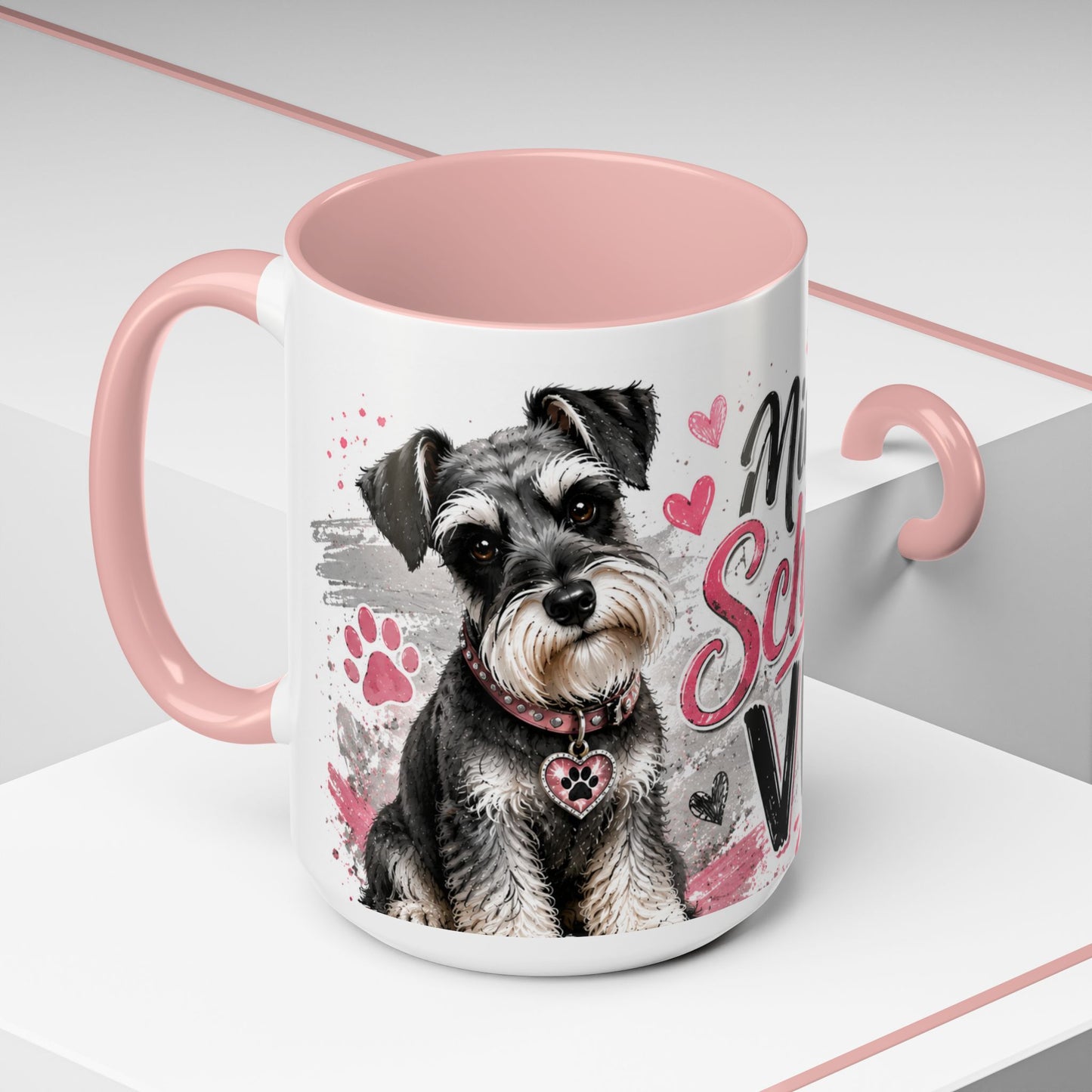 Miniature Schnauzer Vibes Accent Coffee Mug – 11/15oz