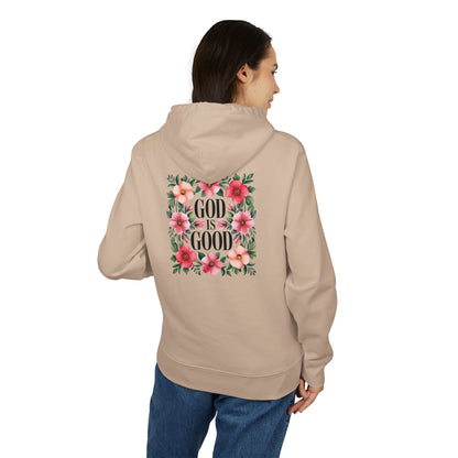 God Is Good Floral Hoodie — Christian Inspirational Pullover