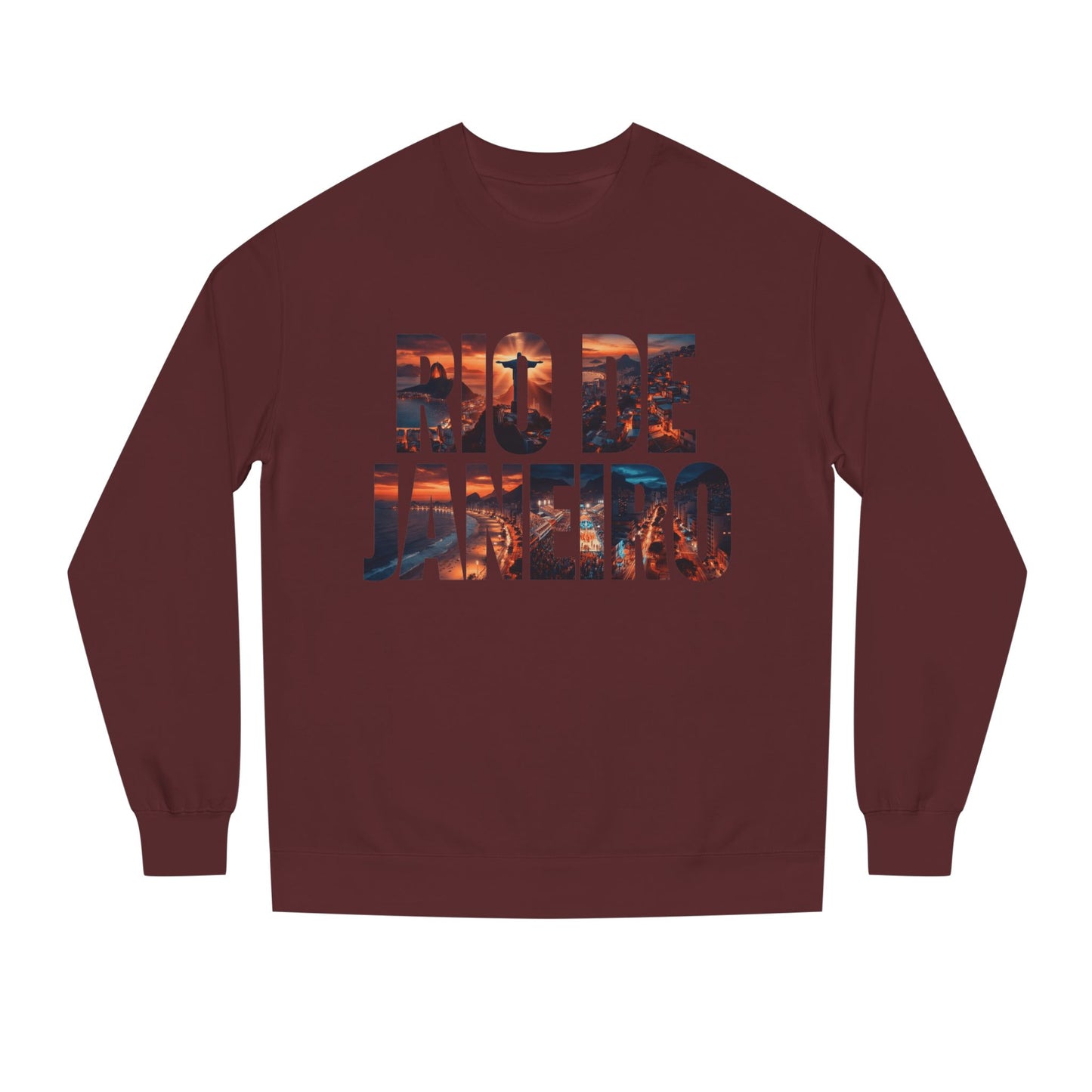 Rio de Janeiro Graphic Sweatshirt — Sunset Typography Travel Crewneck