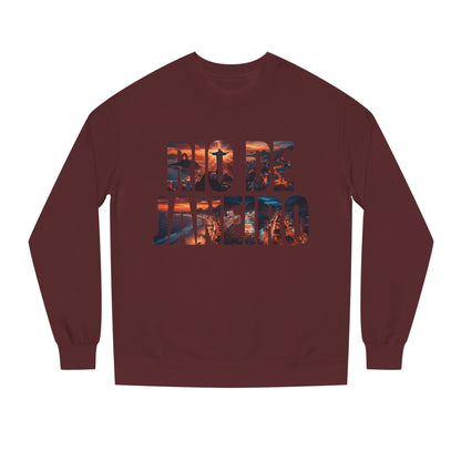 Rio de Janeiro Graphic Sweatshirt — Sunset Typography Travel Crewneck