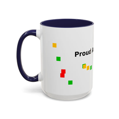 Autism Proud Mom Accent Coffee Mug – 11/15oz Color Accent