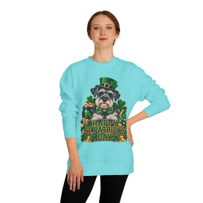 St. Patrick’s Day Schnauzer Sweatshirt — Happy St. Patrick’s Day Graphic
