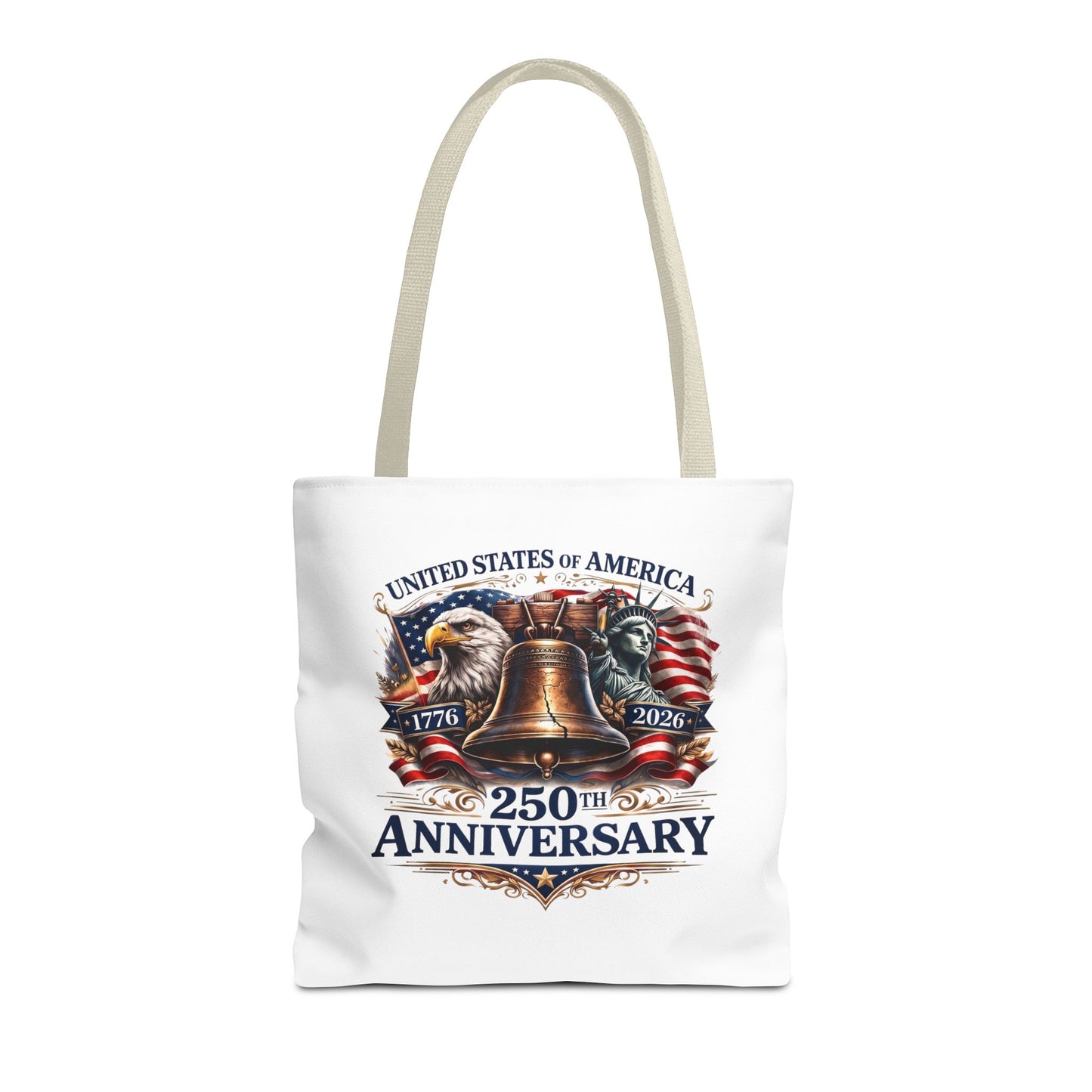 Anniversary Tote Bag — "United States of America 250th Anniversary" Liberty Bell Design
