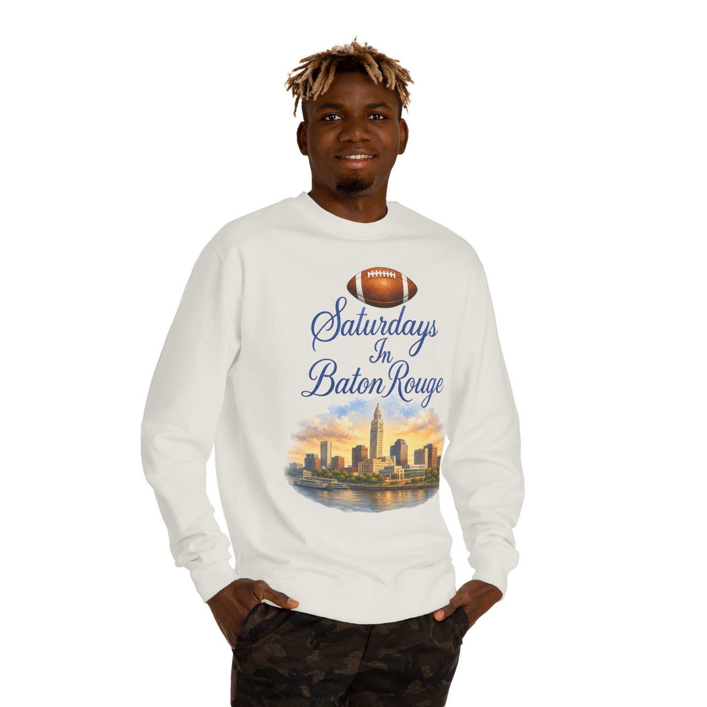 Saturdays in Baton Rouge Football Sweatshirt