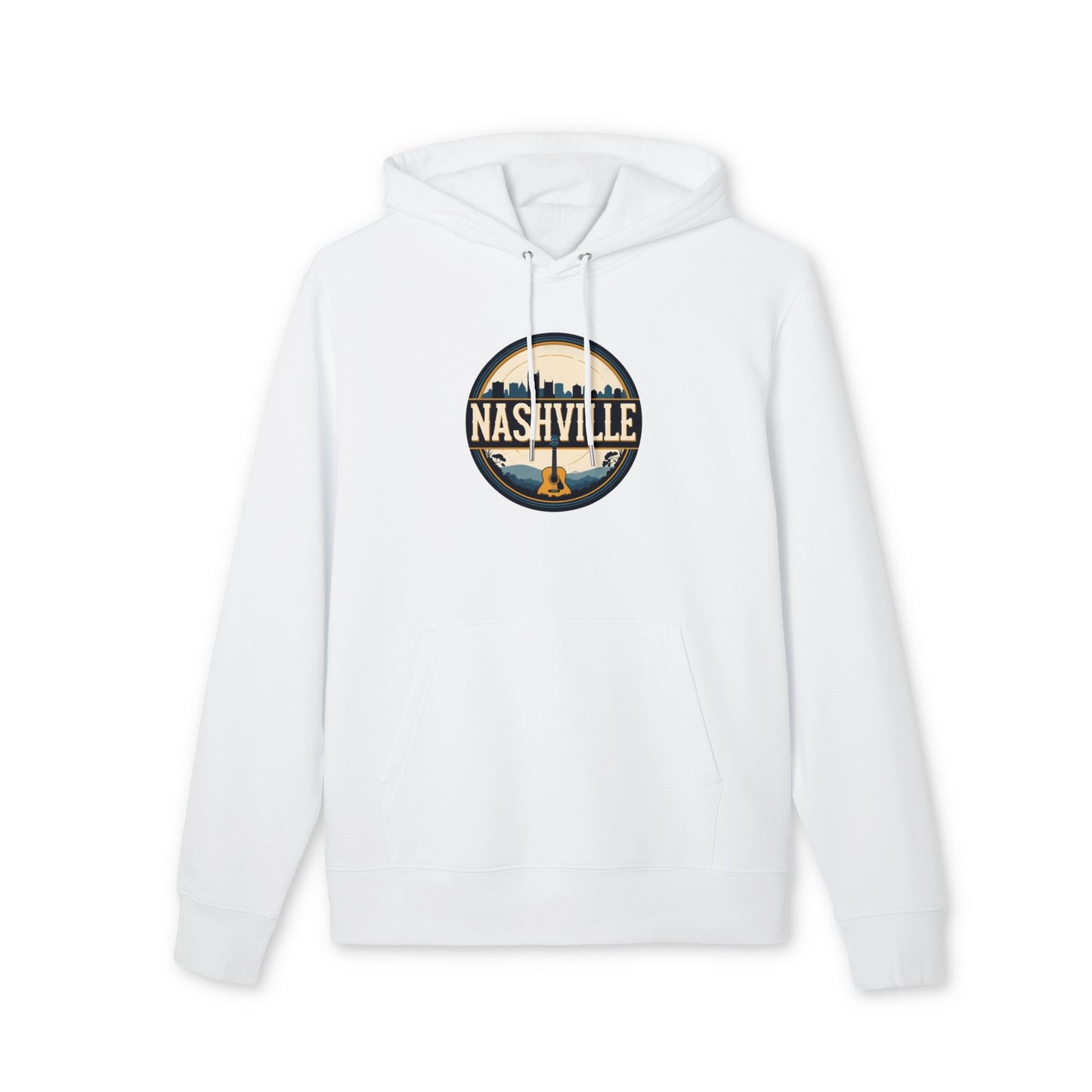 Nashville Guitar Skyline Hoodie - City Music Souvenir