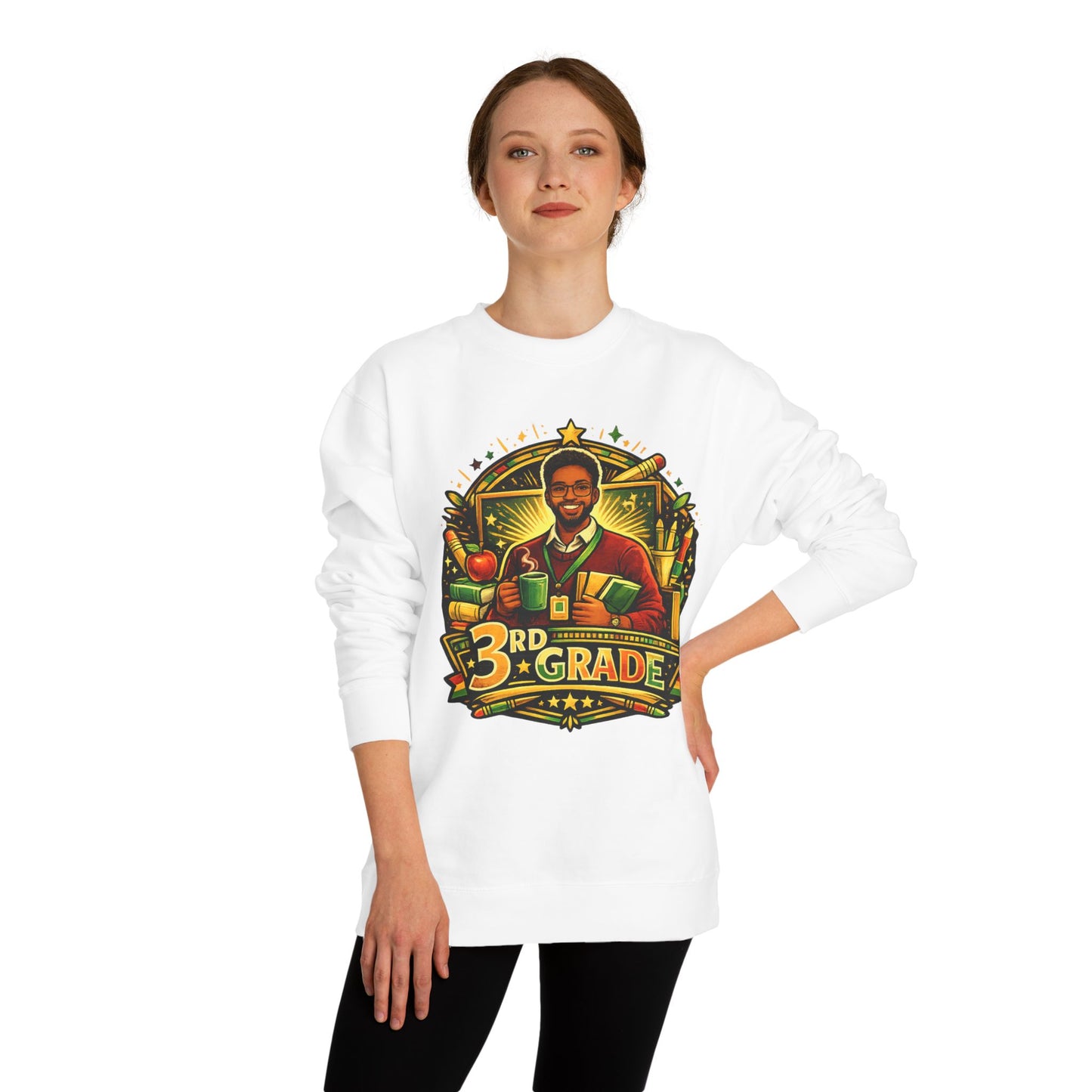 3rd Grade Teacher Sweatshirt — Proud 3rd Grade Educator Crewneck