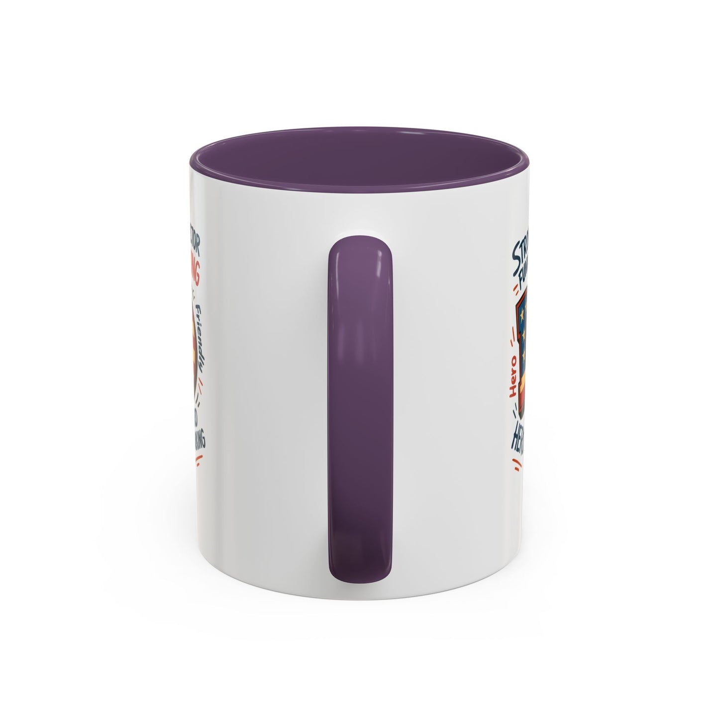 Dad Coffee Mug — Patriotic "DAD" Design with Loving, Hardworking, Protector Keywords (11/15oz Accent Mug)