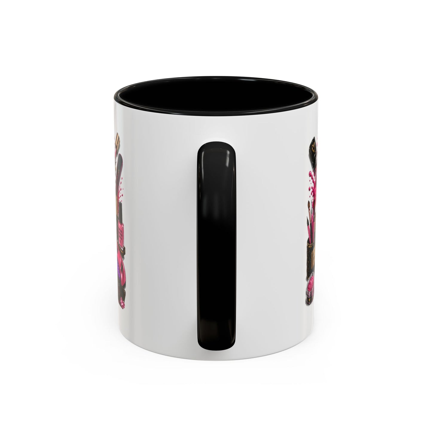 Coffee Mug — "Nails Are My Therapy" Pink Nail Tech Gift