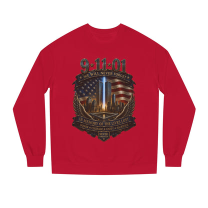 9/11 Never Forget Memorial Sweatshirt – In Memory of the Lives Lost