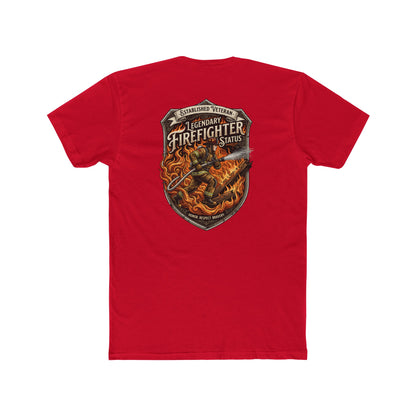 Firefighter Badge T-Shirt — Legendary Firefighter Status Graphic Tee