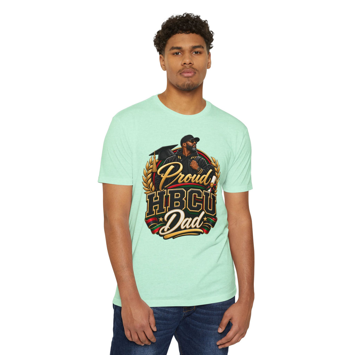 Proud HBCU Dad T-Shirt — Black College Graduation Dad Tee