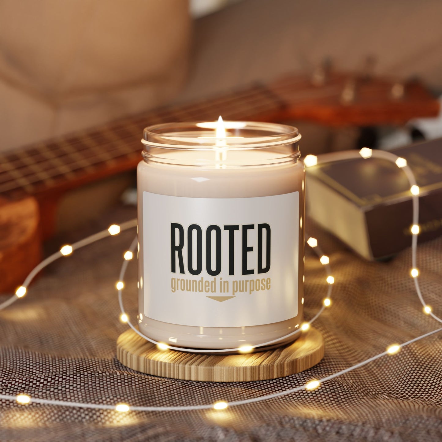 ROOTED soy candle | faith streetwear, bold type