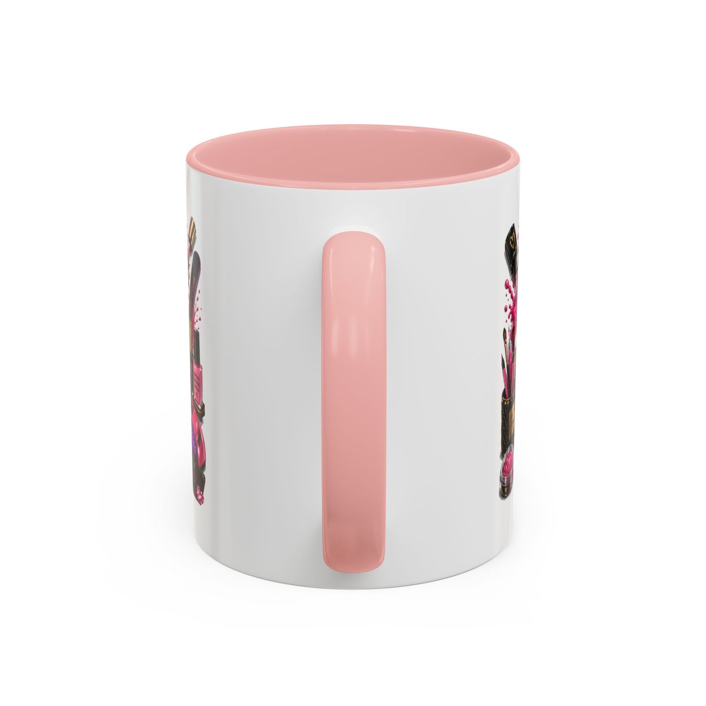 Coffee Mug — "Nails Are My Therapy" Pink Nail Tech Gift