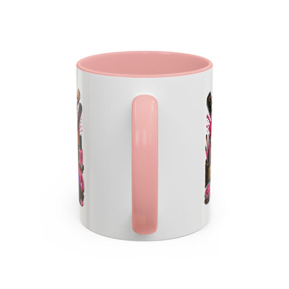 Coffee Mug — "Nails Are My Therapy" Pink Nail Tech Gift