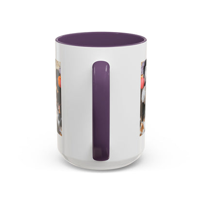 Cat Lover Accent Coffee Mug — “Life Is Better With Cats” 11/15oz