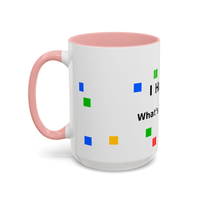 Autism Awareness Coffee Mug - "I Have Autism, What's Your Superpower?" Accent Mug