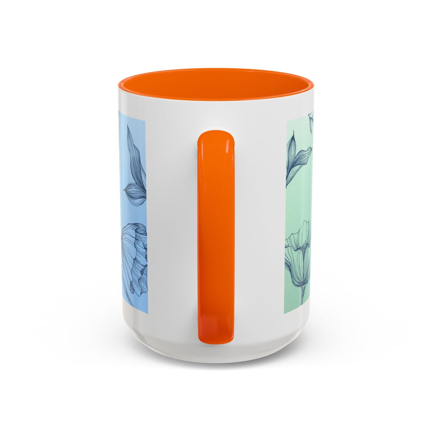 Mother's Heart Floral Accent Coffee Mug — "A Mother's Heart Never Fades"