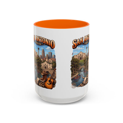 San Antonio Souvenir Coffee Mug – Texas Riverwalk Scenic Accent Mug (11/15oz)