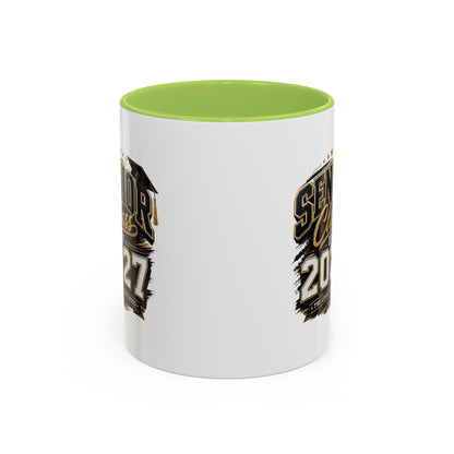 Senior Class of 2027 Accent Coffee Mug — Graduation Gift