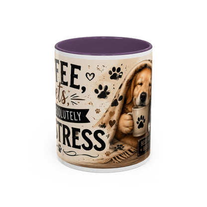 Dog and Cat Coffee Mug – "Best Friends, Best Life" Accent Tea Cup (11/15oz)