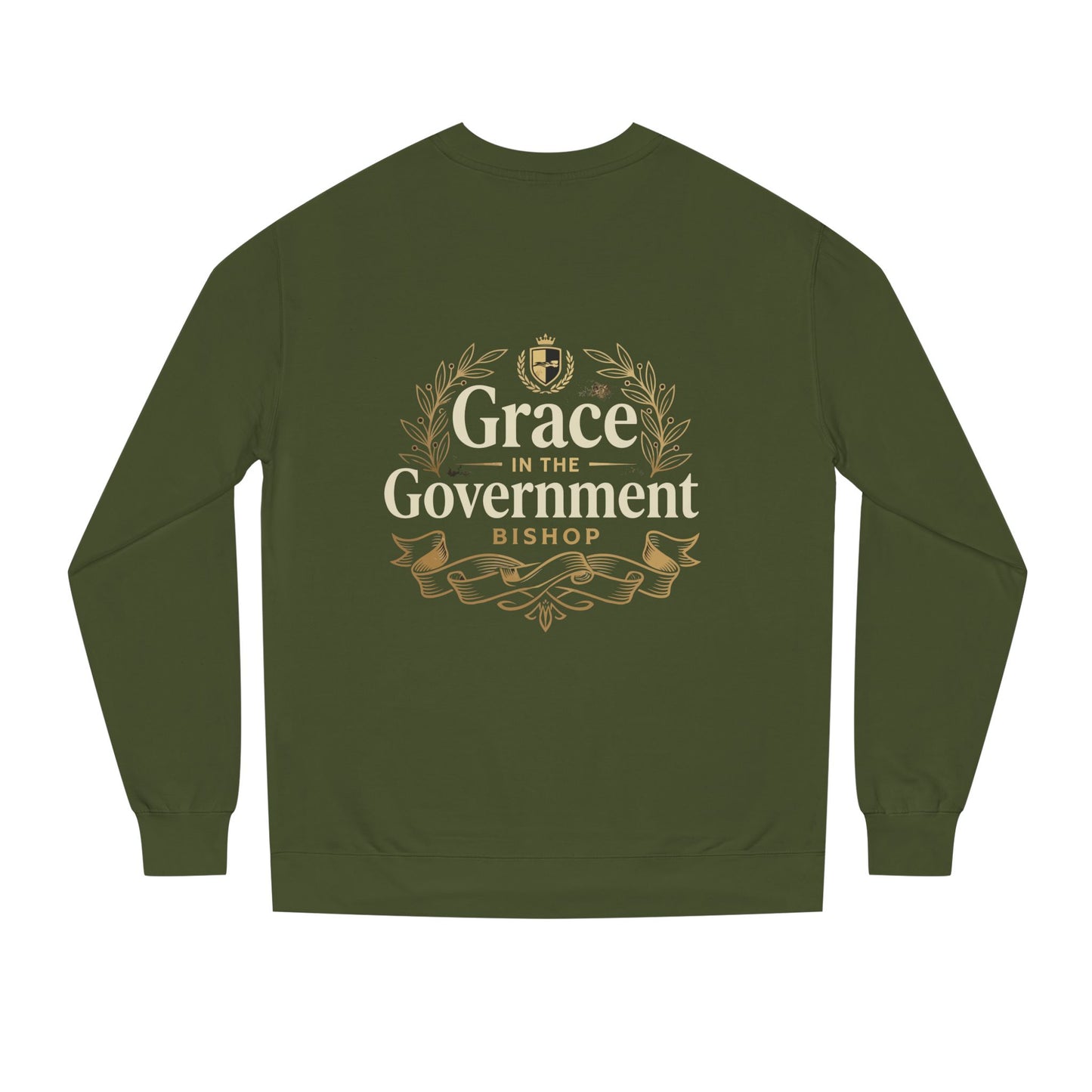 Grace in the Government Sweatshirt — Bishop Inspirational Christian Crewneck