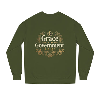 Grace in the Government Sweatshirt — Bishop Inspirational Christian Crewneck