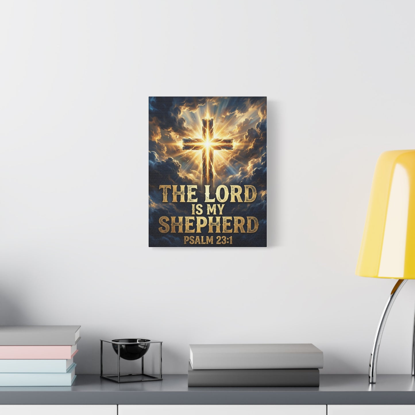 The Lord Is My Shepherd  - Psalm 23:1 Canvas Wall Art