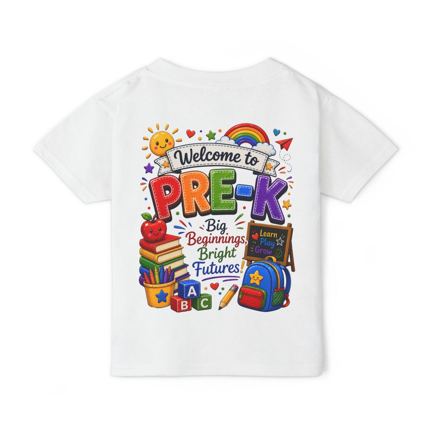 Welcome to Pre-K Toddler T‑Shirt — "Big Beginnings Bright Futures" Back‑to‑School Tee