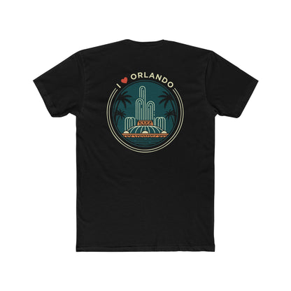 Orlando Fountain Retro Graphic Tee — I  Orlando Travel T‑Shirt
