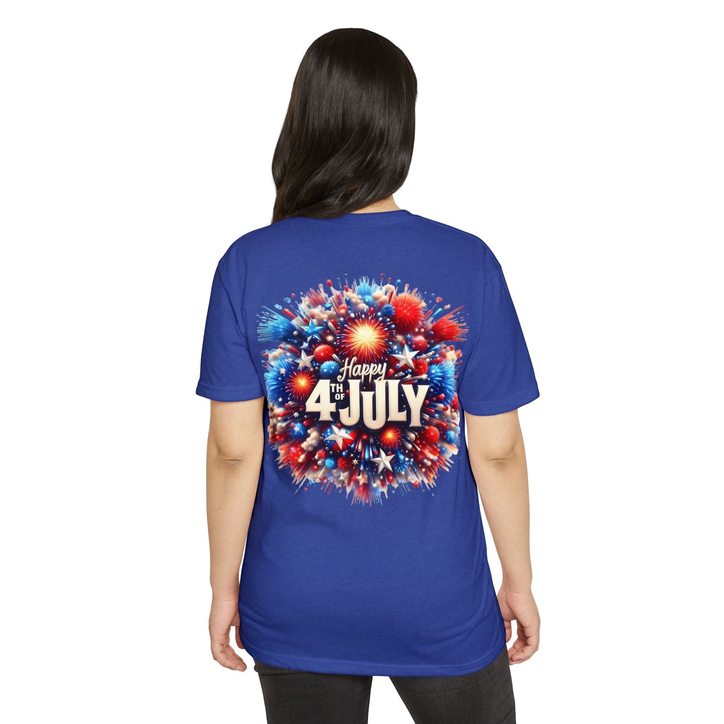 Happy 4th of July T-Shirt — Patriotic Fireworks Tee