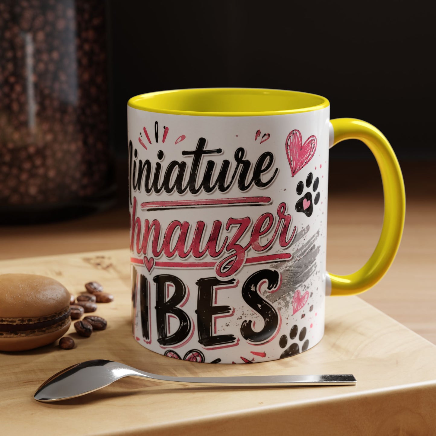Miniature Schnauzer Vibes Accent Coffee Mug – 11/15oz