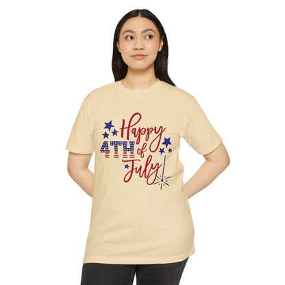 Happy 4th of July T‑Shirt — Patriotic Stars & Fireworks Tee