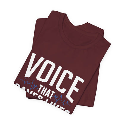 Voice That Saves Lives Tee — 911 Dispatcher EMS Support Shirt