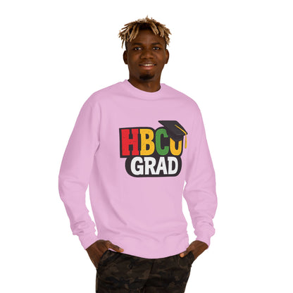 HBCU Grad Sweatshirt — Graduation Crewneck with Mortarboard