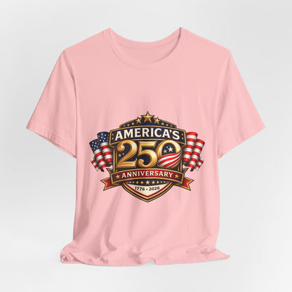 America's 250th Anniversary T-Shirt – 1776–2026 Patriotic USA Flag Tee