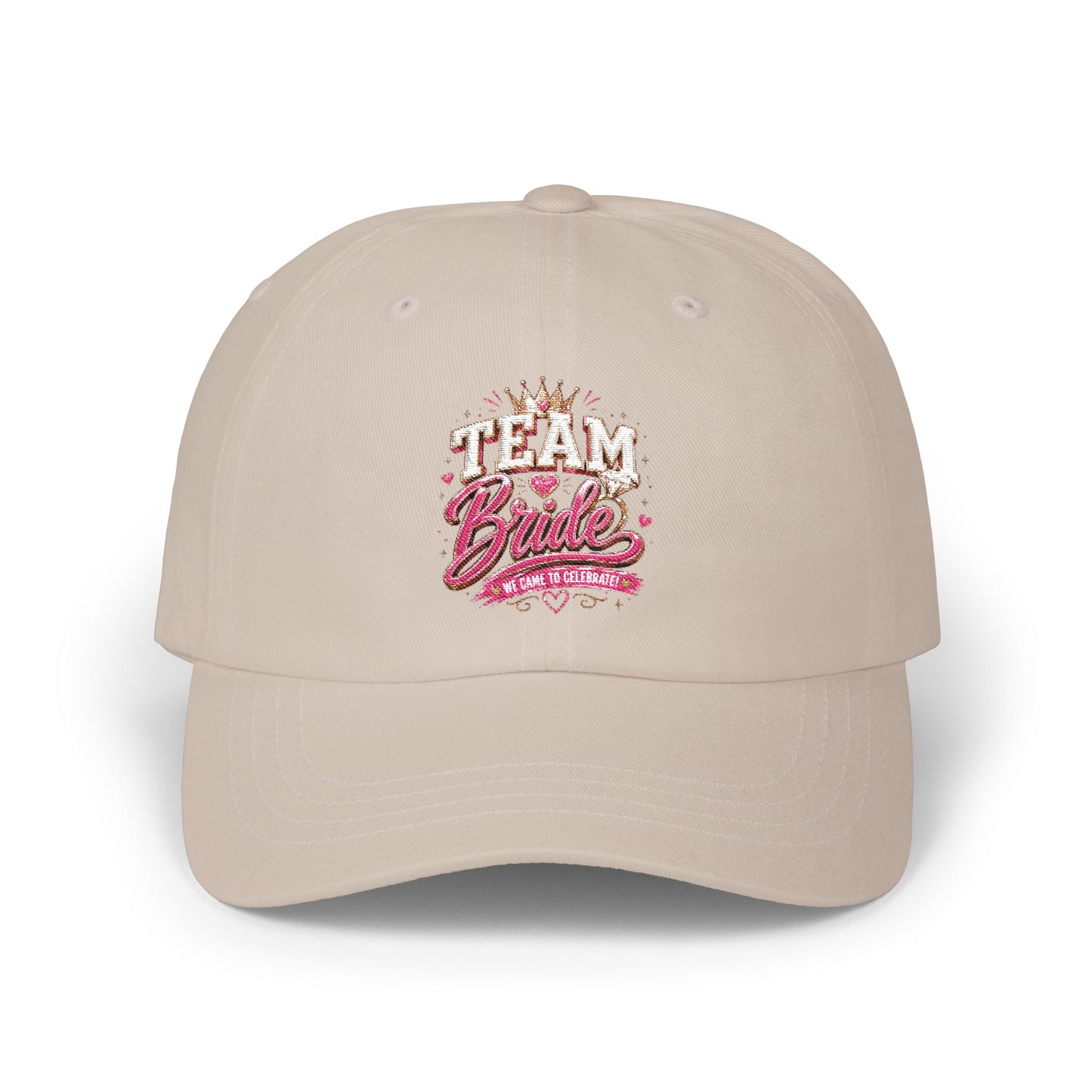 Dad Cap – "Team Bride" Embroidered Bachelorette Party Hat