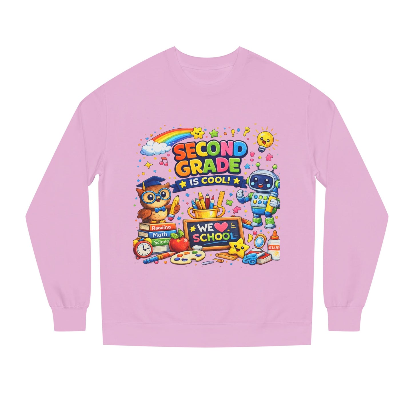 Second Grade Is Cool Sweatshirt – Cute School Kids Crewneck
