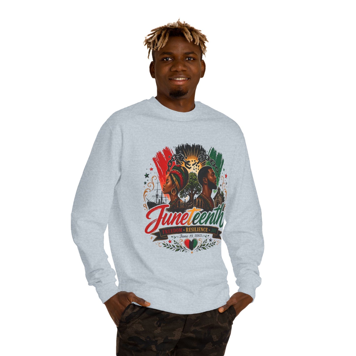 Juneteenth Sweatshirt — Juneteenth Proud Graphic Crewneck