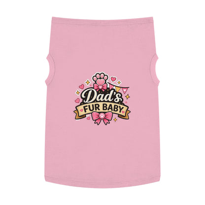 Dad's Fur Baby Pet Tank Top — Cute Paw Print Dog Shirt for Father's Day