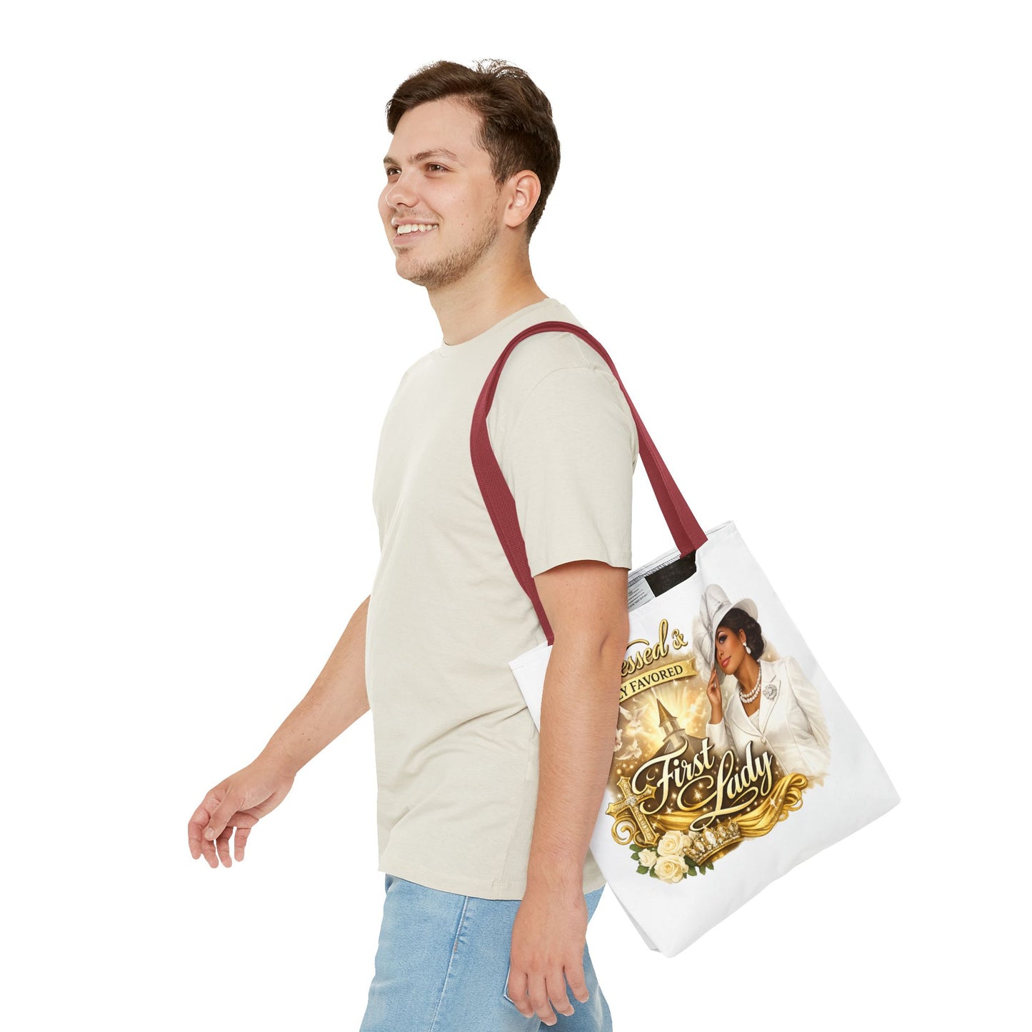 First Lady 'Blessed & Highly Favored' Tote Bag
