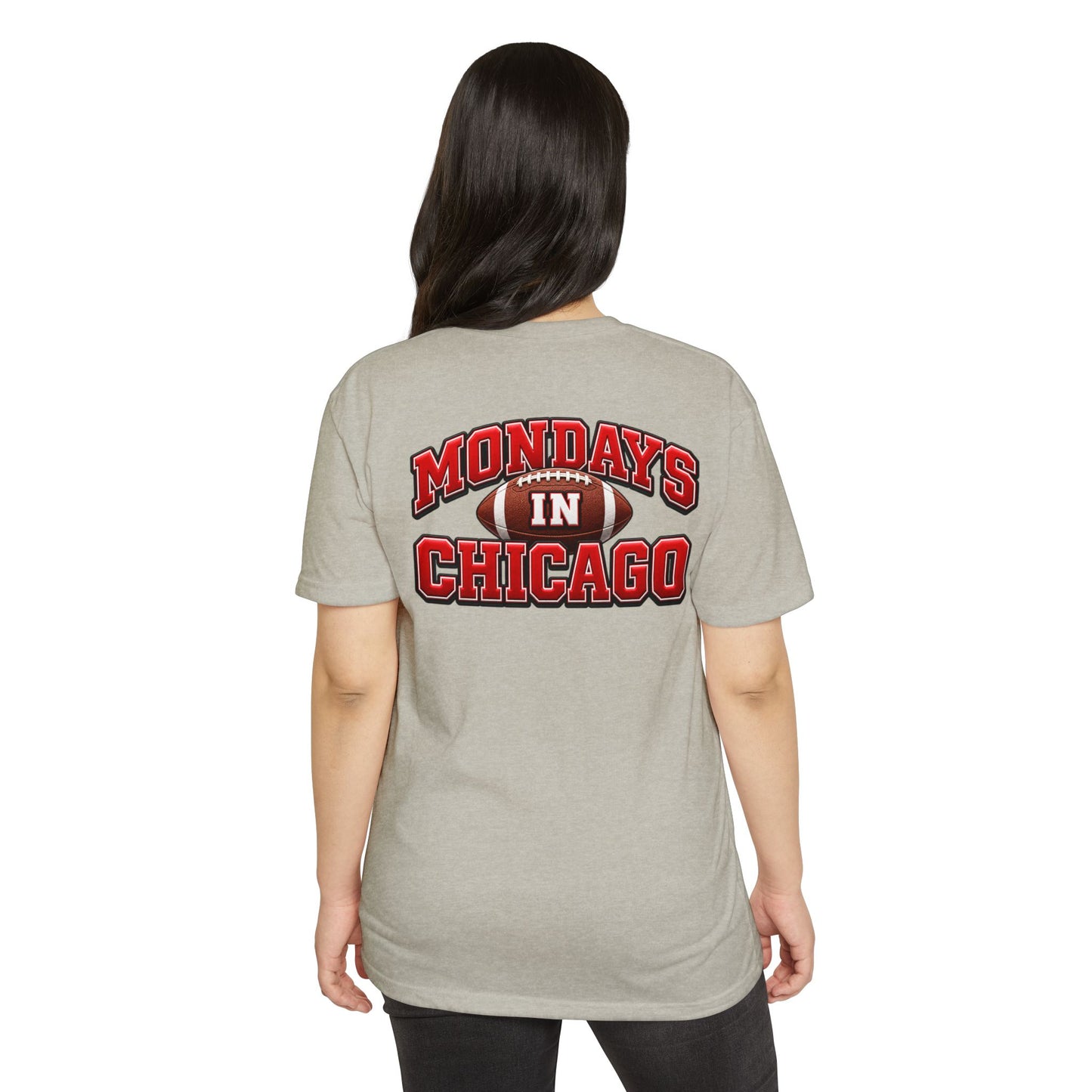 Mondays in Chicago Football T-Shirt