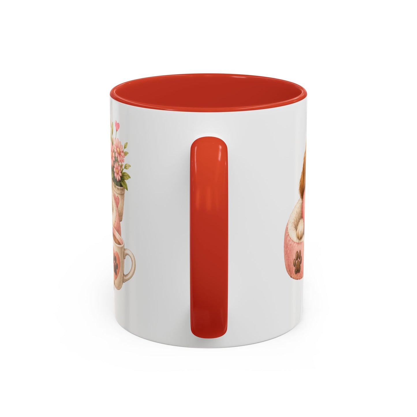 Puppy Love Coffee Mug — Cute Dog Heart Accent Mug (11/15oz)