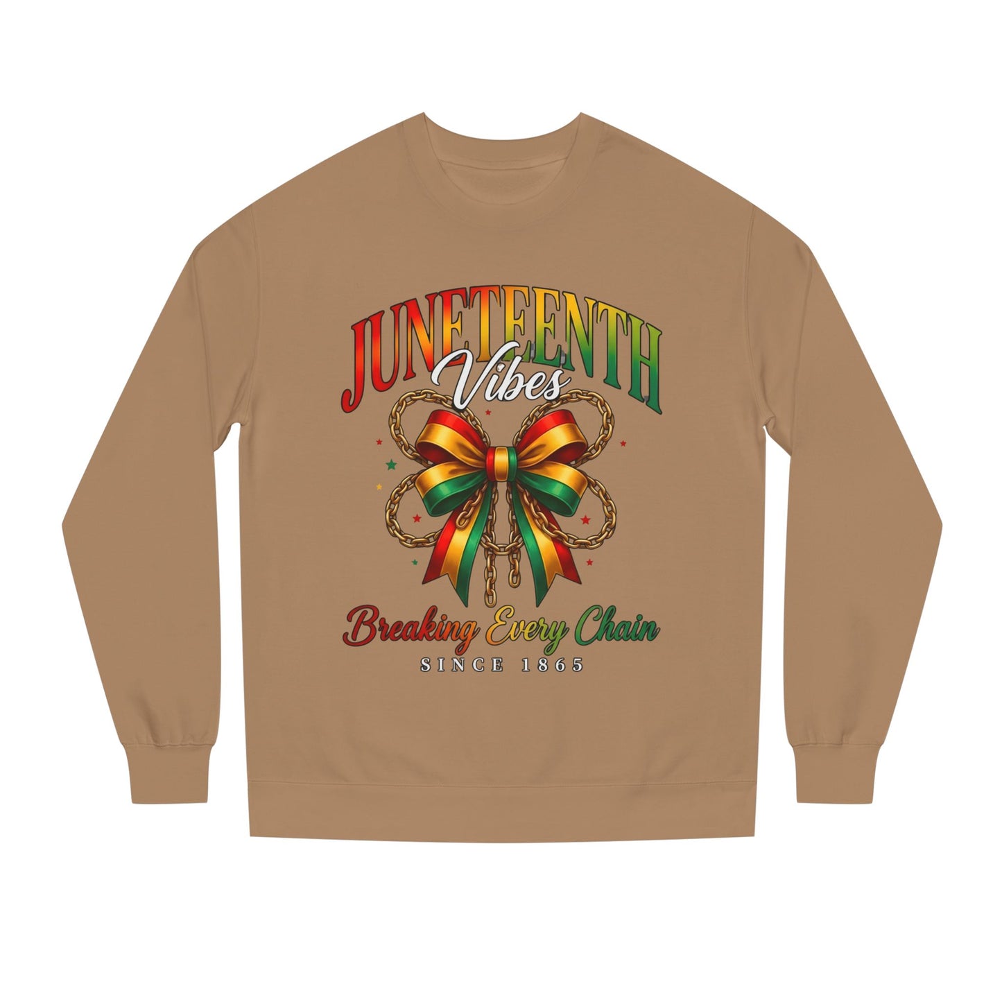 Juneteenth Crewneck Sweatshirt — "Breaking Every Chain" Celebration Pullover