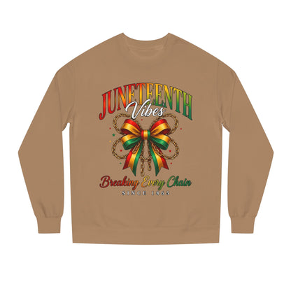 Juneteenth Crewneck Sweatshirt — "Breaking Every Chain" Celebration Pullover